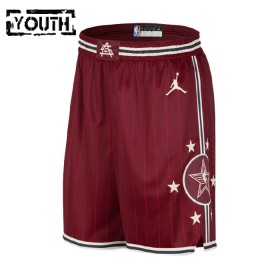 Barn All-Star 2024 Shorts Western Conference Röd Swingman